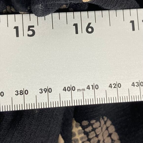 PADDY CAMPBELL Dress UK 14/US 10 Virgin Wool Geo Print Bow Ruched Lined - Picture 8 of 11